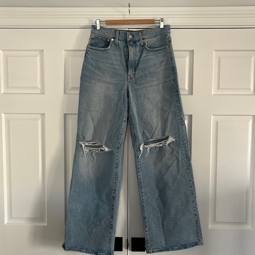Madewell Jeans: Superwide-leg jeans in blaisdell wash, size 29. NWT